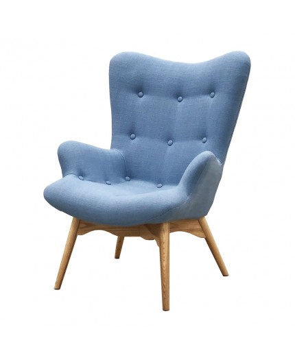 SS-460 | Nora Blue Fabric Single Chair