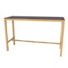 COMM-013 | SEAMLESS 24" COMMUNAL TABLE GOLD FRAME WITH PLEXI TOP