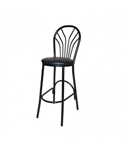 BS-022 | FANBACK BARSTOOL BLACK