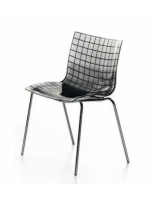 CH-060 | MOLDED BACK PLASTIC CHAIR SMOKE
