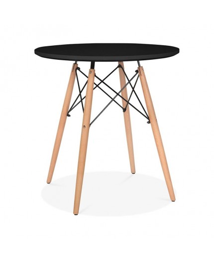 CRU-046 | EIFFEL ROUND CRUISER BLACK TOP WOOD LEGS