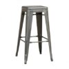 BS-065 | INDUSTRIAL BAR STOOL GALVANIZED SILVER