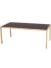 CT-054 | RECTANGULAR GOLD FRAME COFFEE TABLE WITH PLEXI TOP