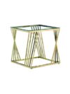 ET-064 | HARPER END TABLE GOLD FRAME WITH CLEAR GLASS TOP