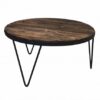 CT-RW-045 | ROUND RECLAIMED WOOD COFFEE TABLE