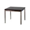 ET-006 | CHROME FRAME END TABLE WITH MAHOGANY LAMINATE TOP