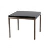 ET-008 | CHROME FRAME END TABLE WITH BLACK LAMINATE TOP