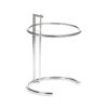 ET-009 | EILEEN GREY ROUND END TABLE WITH CLEAR GLASS TOP