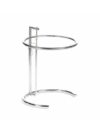 ET-009 | EILEEN GREY ROUND END TABLE WITH CLEAR GLASS TOP