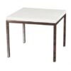 ET-031 | CHROME FRAME END TABLE WITH WHITE LAMINATE TOP