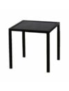 ET-043 | BLACK FRAME END TABLE WITH BLACK PLEXI TOP
