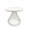 ET-053 | WIRE END TABLE WHITE