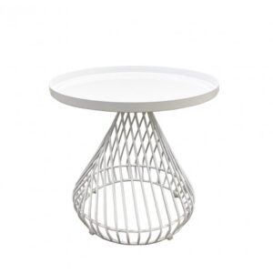 ET-053 | WIRE END TABLE WHITE