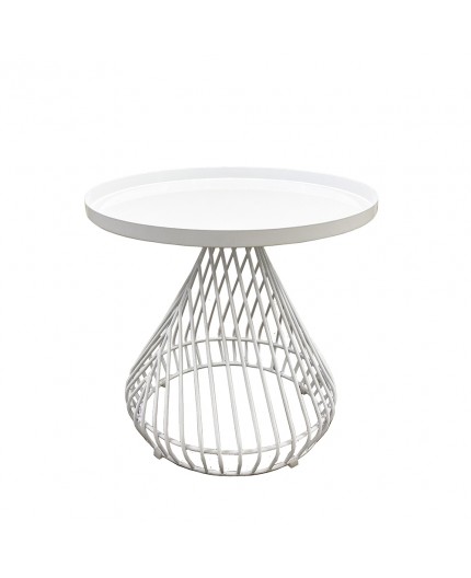 ET-053 | WIRE END TABLE WHITE