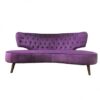 SS-418 | QUEEN WEST VELVET SOFA PURPLE