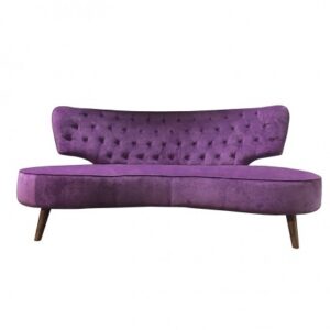 SS-418 | QUEEN WEST VELVET SOFA PURPLE