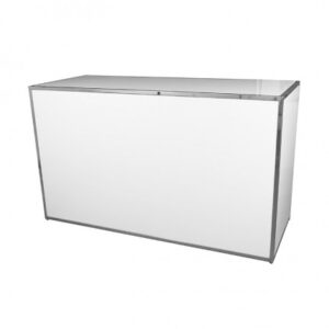BAR-002 | 6FT BAR CHROME FRAME WITH PLEXI