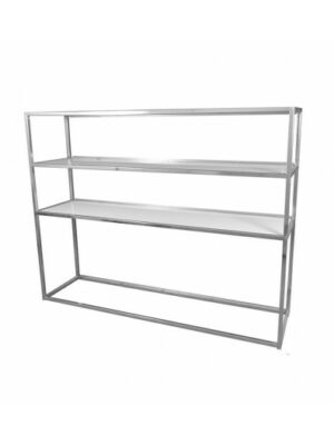 BAR-006 | 6' BAR BACK CHROME FRAME WITH PLEXI