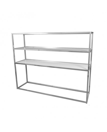 BAR-006 | 6' BAR BACK CHROME FRAME WITH PLEXI