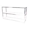BAR-008 | 6FT TABLETOP BAR BACK CHROME FRAME WITH PLEXI