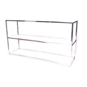 BAR-008 | 6FT TABLETOP BAR BACK CHROME FRAME WITH PLEXI