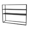 BAR-010 | 6' BAR BACK BLACK FRAME WITH PLEXI