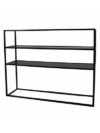 BAR-010 | 6' BAR BACK BLACK FRAME WITH PLEXI