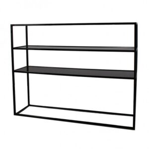 BAR-010 | 6' BAR BACK BLACK FRAME WITH PLEXI