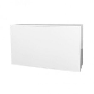 BAR-011 | 6FT BAR WHITE FRAME WITH PLEXI