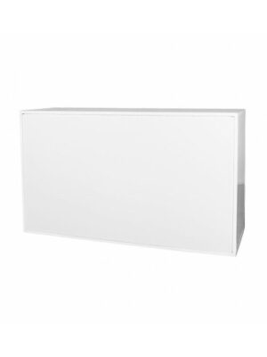 BAR-011 | 6FT BAR WHITE FRAME WITH PLEXI