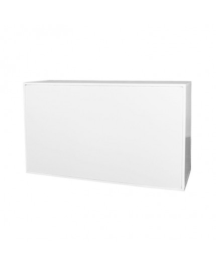 BAR-011 | 6FT BAR WHITE FRAME WITH PLEXI