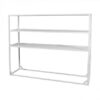 BAR-012 | 6' 6" BAR BACK WHITE FRAME WITH PLEXI