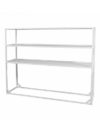 BAR-012 | 6' 6" BAR BACK WHITE FRAME WITH PLEXI