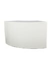 BAR-026 | 6FT CURVED BAR WHITE FRAME WITH WHITE PLEXI