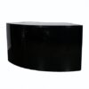 BAR-027 | 6FT CURVED BAR BLACK FRAME WITH BLACK PLEXI