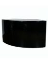 BAR-027 | 6FT CURVED BAR BLACK FRAME WITH BLACK PLEXI