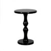 ET-CASUAL-020 | KING TUT ROUND END TABLE BLACK