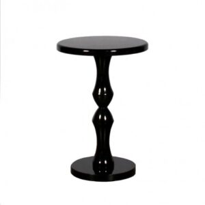 ET-CASUAL-020 | KING TUT ROUND END TABLE BLACK