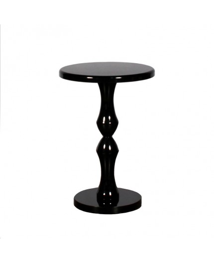 ET-CASUAL-020 | KING TUT ROUND END TABLE BLACK