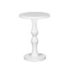 ET-CASUAL-020 | KING TUT ROUND END TABLE WHITE