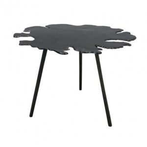 ET-CASUAL-082 | LIVE EDGE BLACK METAL ACCENT TABLE
