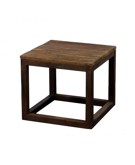 ET-RW-009 | RECLAIMED WOOD SQUARE END TABLE