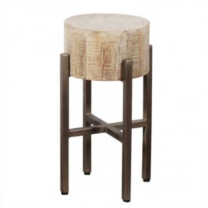ET-RW-016 | TORONTO COUNTER STOOL/SIDE TABLE WHITE