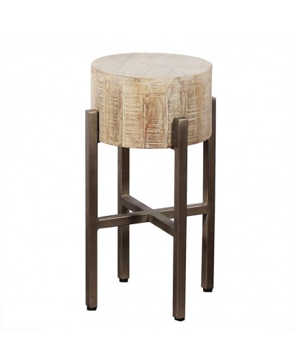 ET-RW-016 | TORONTO COUNTER STOOL/SIDE TABLE WHITE