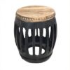 ET-RW-041 | MOROCCAN ROUND SIDE TABLE BLACK