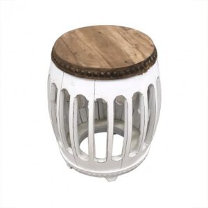 ET-RW-042 | MOROCCAN SIDE TABLE WHITE