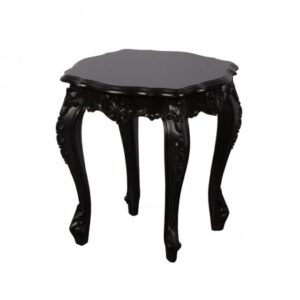 ET-POLART-003 | POLART ORNATE SIDE TABLE BLACK