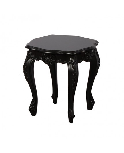 ET-POLART-003 | POLART ORNATE SIDE TABLE BLACK