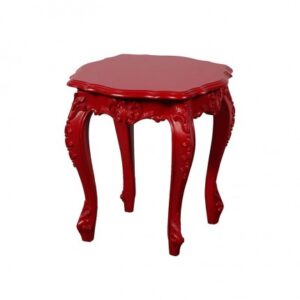 ET-POLART-005 | POLART ORNATE SIDE TABLE RED