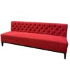 SS-518 | VELVET TUFTED BACK SOFA RED